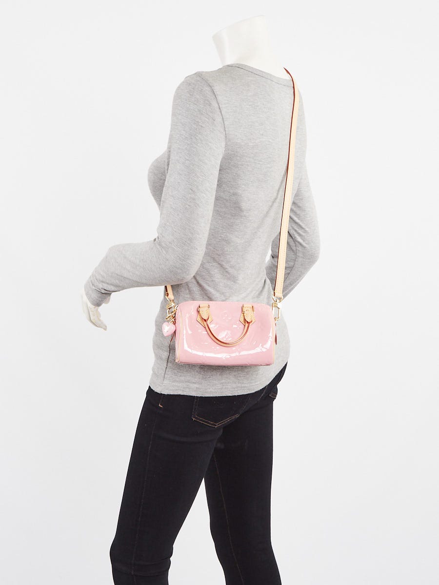 Louis Vuitton Mochi Pink Monogram Vernis Nano Speedy Bag | Yoogi's