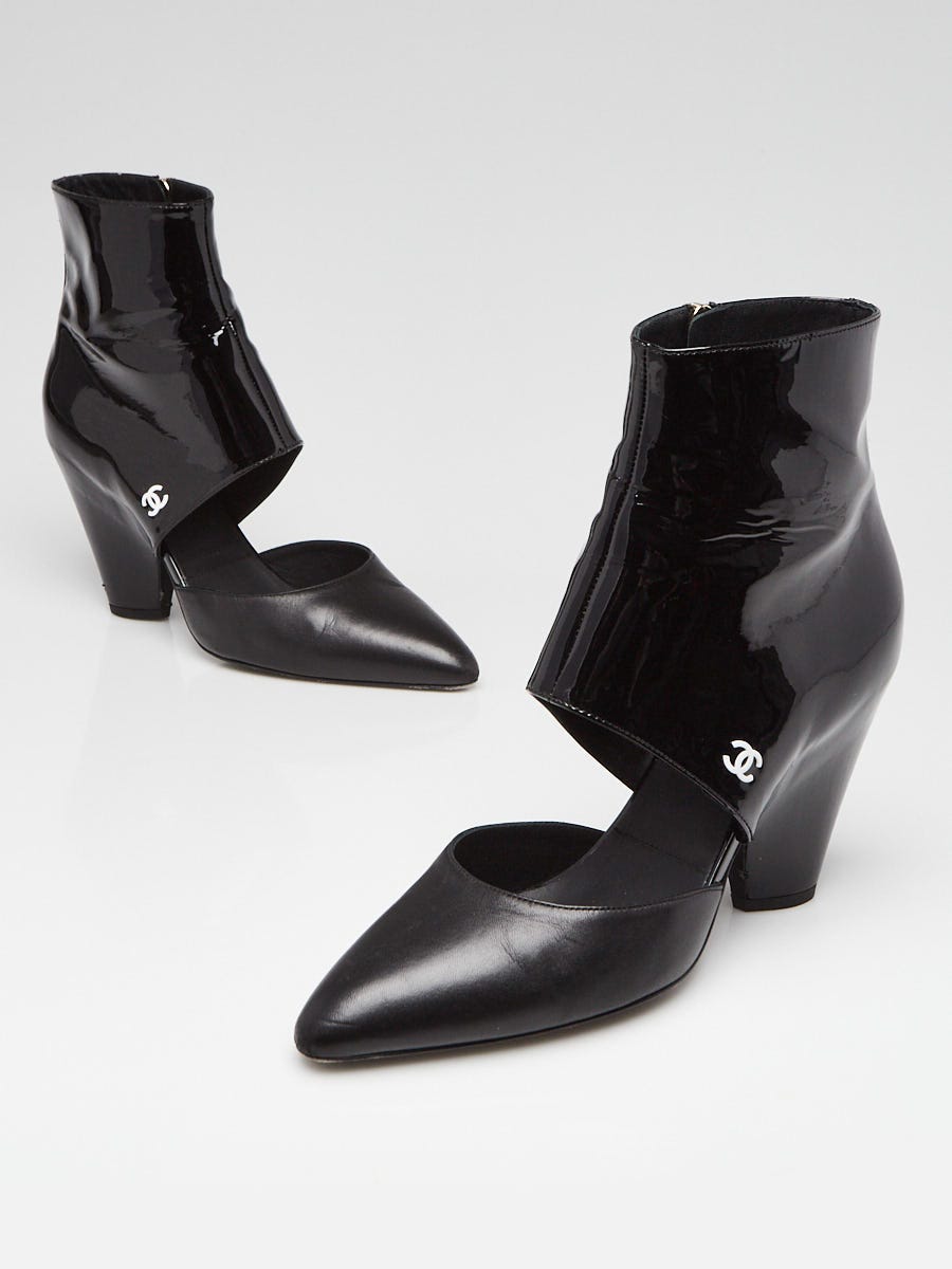 Chanel open ankle sales boots