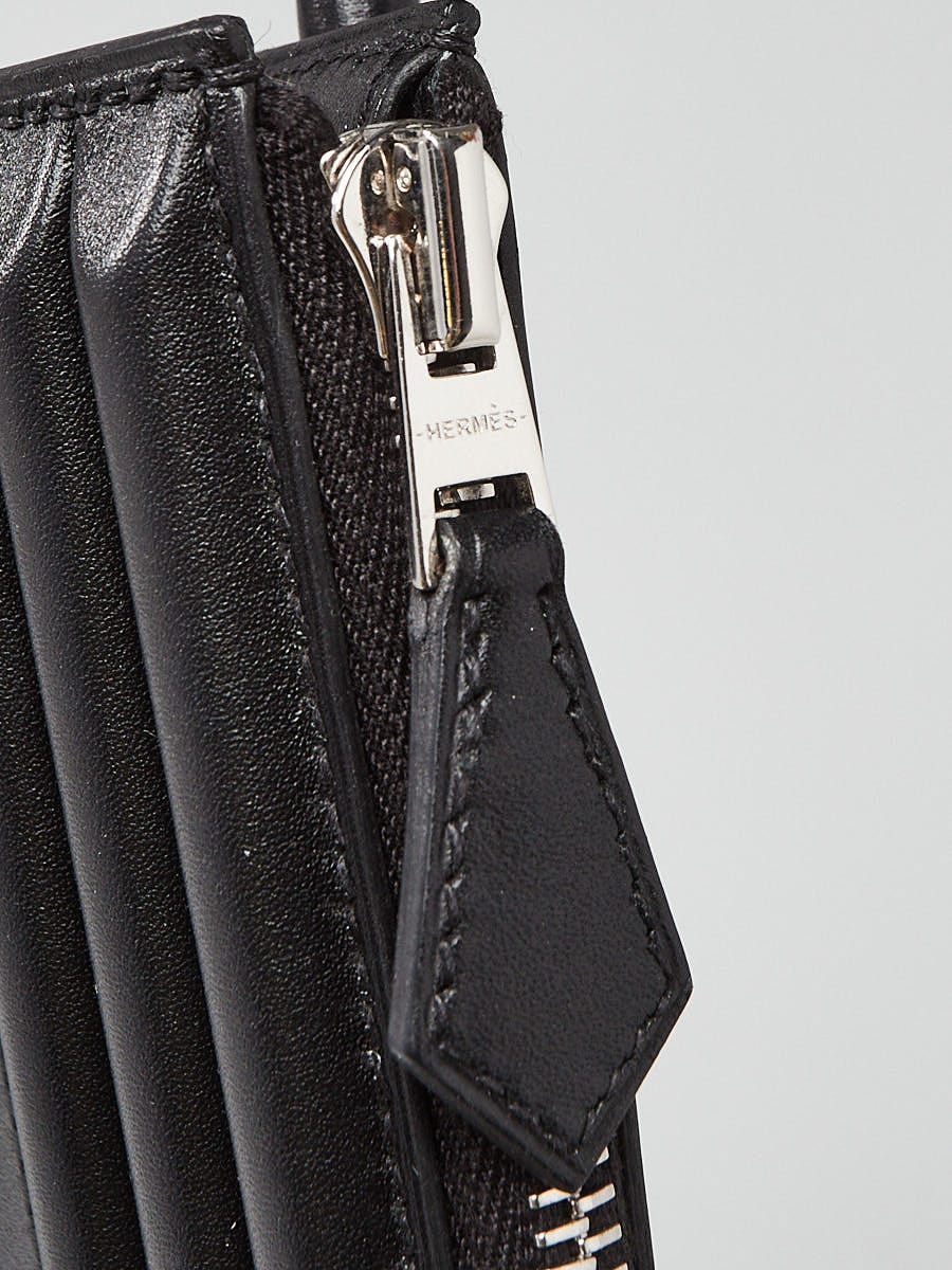 Hermes Black Tadelakt Leather Kelly Cadena Bag | Yoogi's Closet