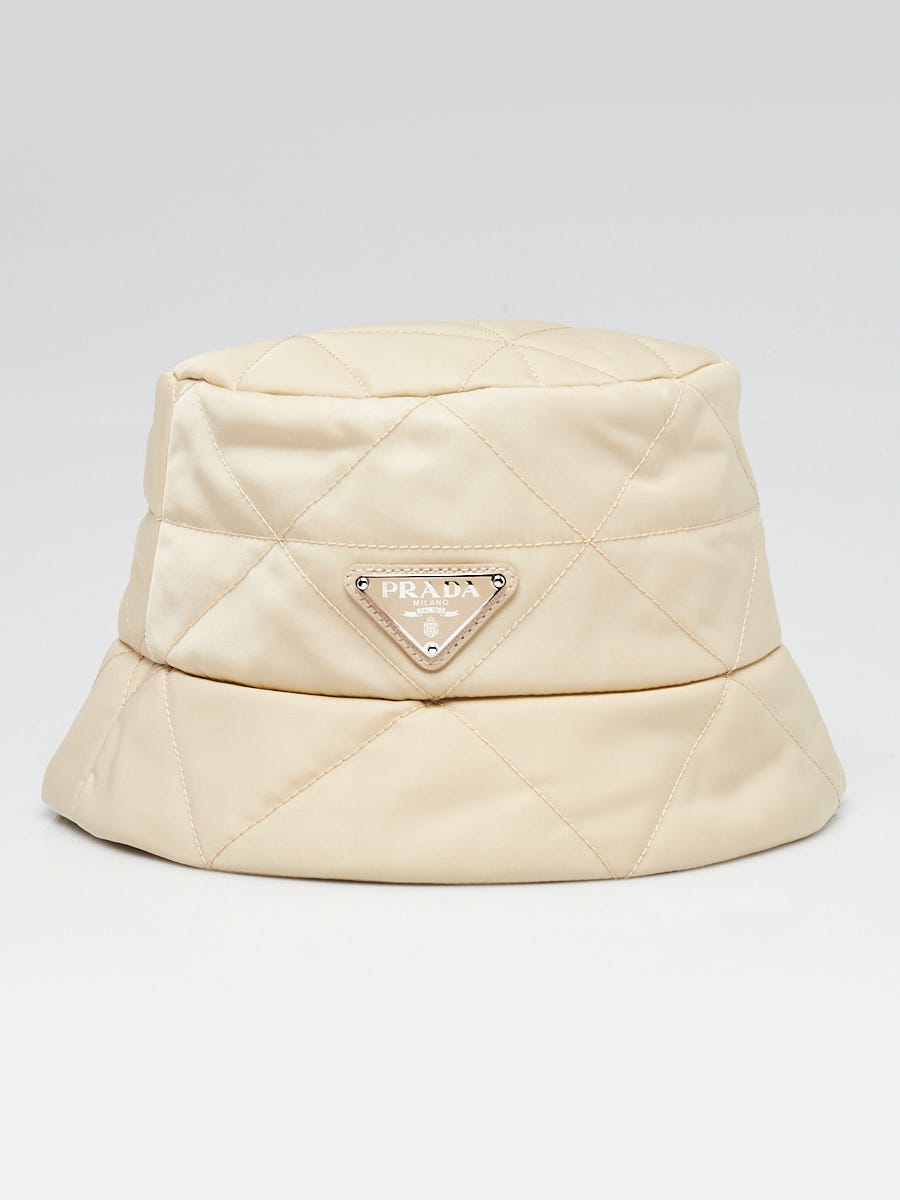 Prada Deserto Quilted Re-Nylon Padded Bucket Hat Size M | Yoogi's