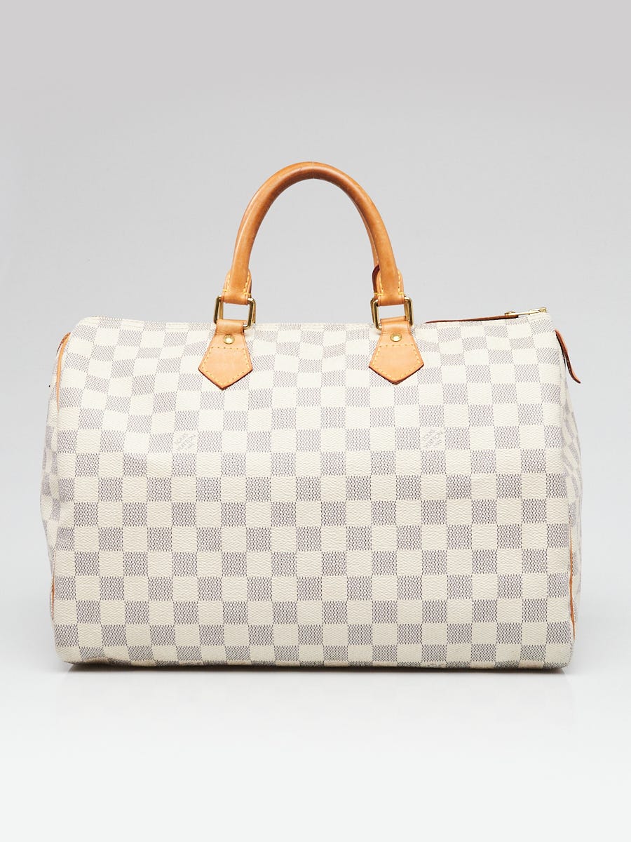 Louis Vuitton Damier Azur Canvas Speedy 35 Bag | Yoogi's Closet