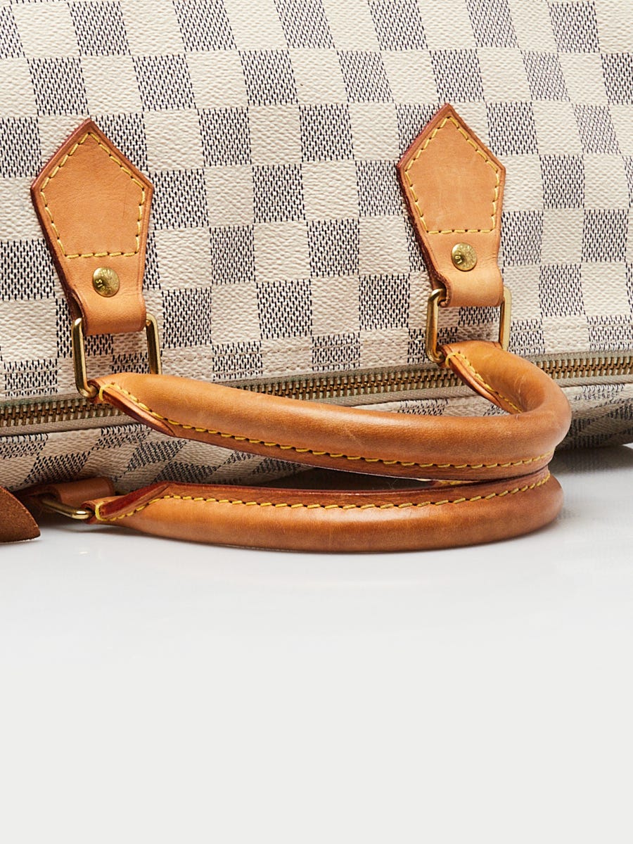 Louis Vuitton Damier Azur Canvas Speedy 35 Bag | Yoogi's Closet