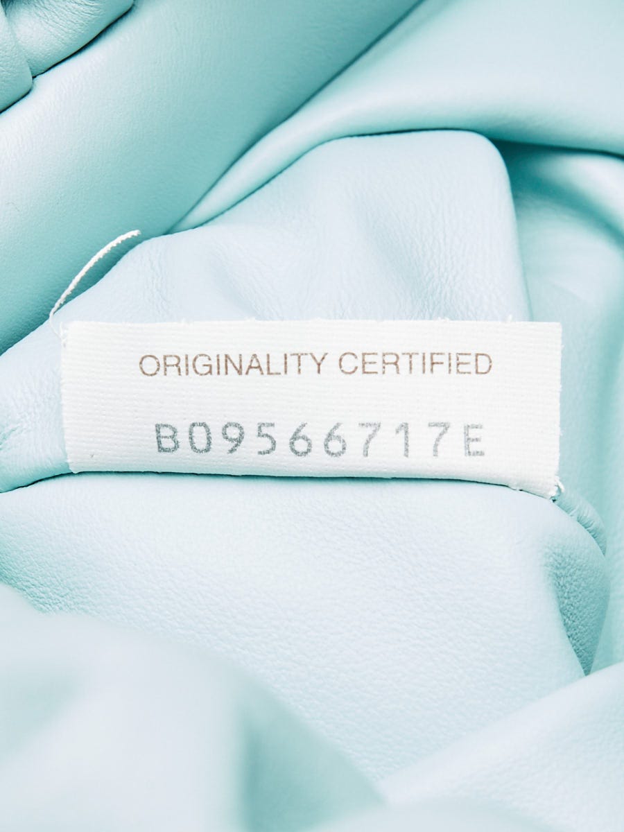 Bottega Veneta Light Blue Leather Chain Pouch Bag | Yoogi's