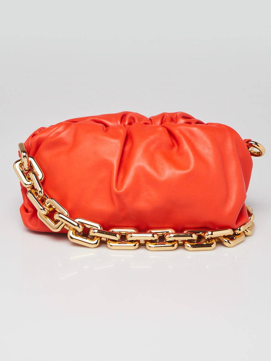 Tiffany hotsell & Co. Metallic Red Leather Clutch Pouch Bag