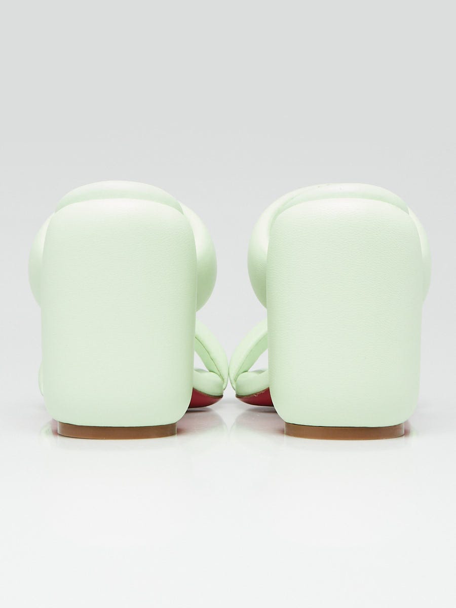 Christian Louboutin Studio Green Leather Inflama Sab 85