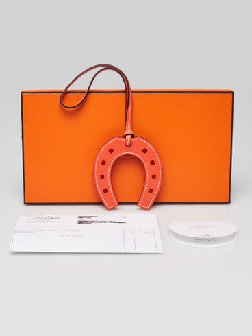 Hermès Hermes Bag Charm Paddock Cheval Vaux Swift Blue Leather ref Hermès Hermes Bag Charm Paddock Cheval Vaux Swift Blue Leather ref