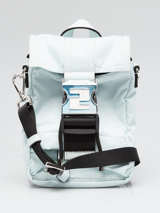 Fendi Cyber Blue Nylon Fendiness Mini Convertible Crossbody Bag 7VZ068