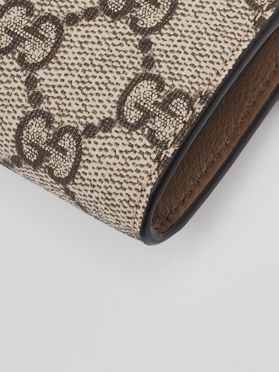 Gucci Beige/Ebony GG Supreme Canvas Dionysus Mini Wallet On Strap