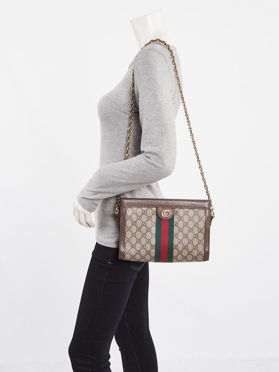 バッグ・カバンその他 Gucci Ophidia GG Shoulder Bag Beige Ebony Gucci Beige/Ebony Supreme GG Coated Canvas Vintage Web