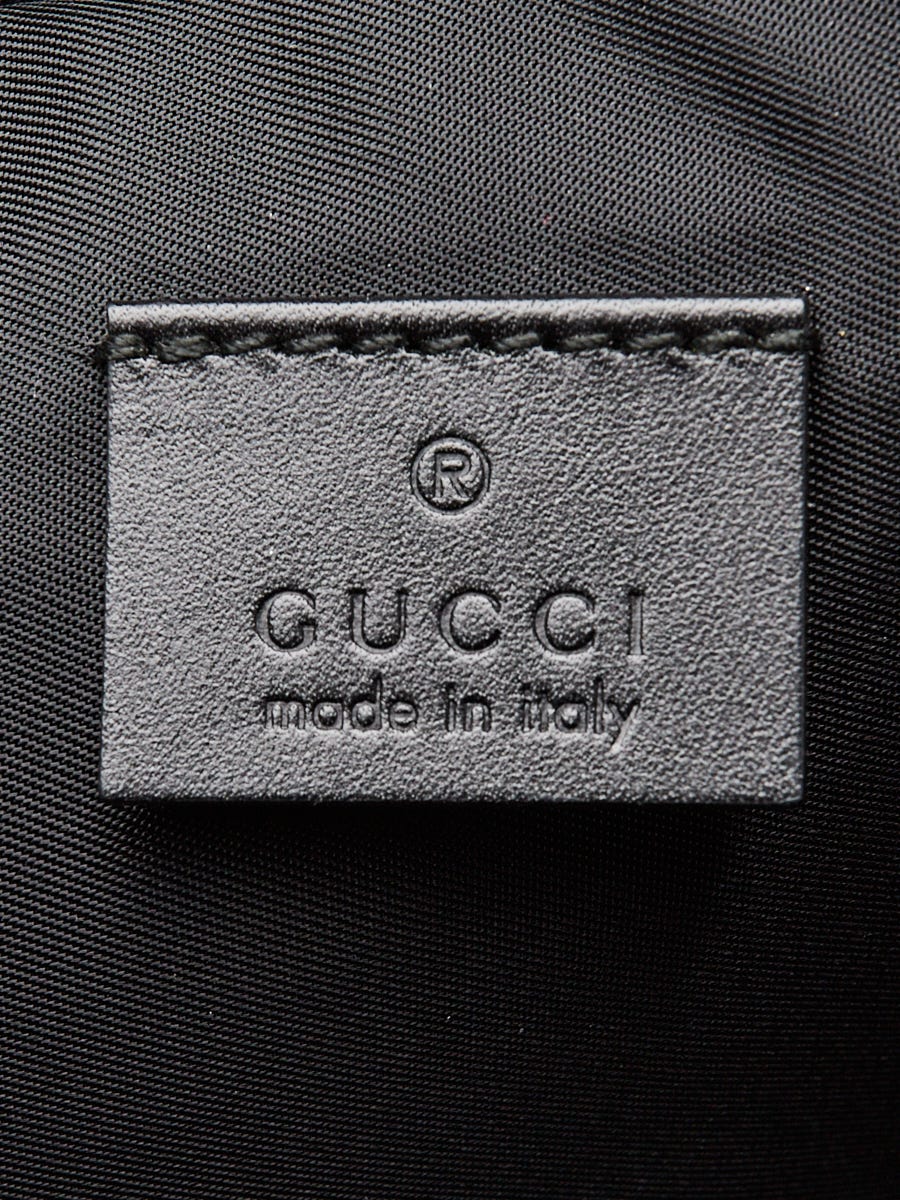 Gucci Black Nylon Butterfly L'Aveugle Par Amour Zip Pouch