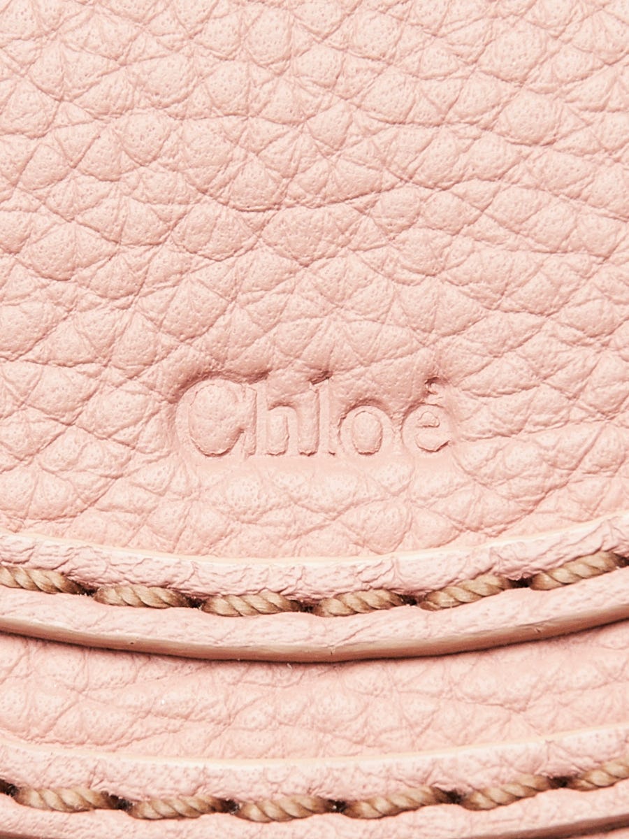 Chloe Pink Pebbled Leather Small Marcie Small Crossbody Bag