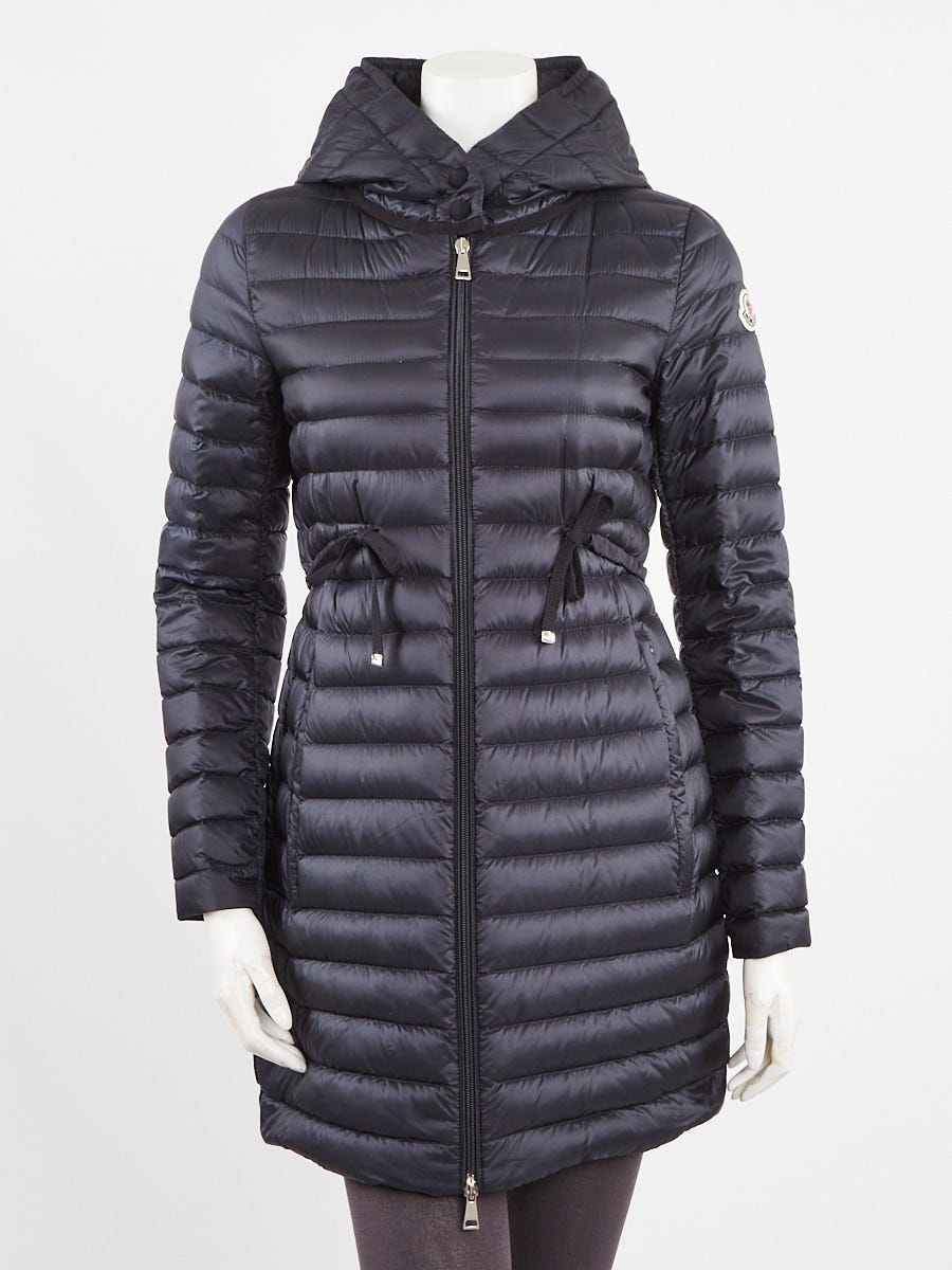 Moncler Blue Quilted Nylon Packable Barbel Down Coat Size 1 S Yoogi s Closet