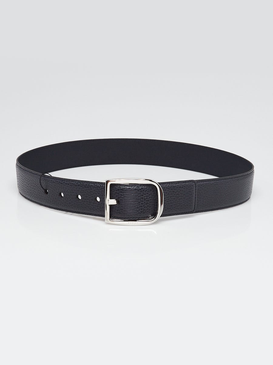 Gucci pebbled clearance leather belt