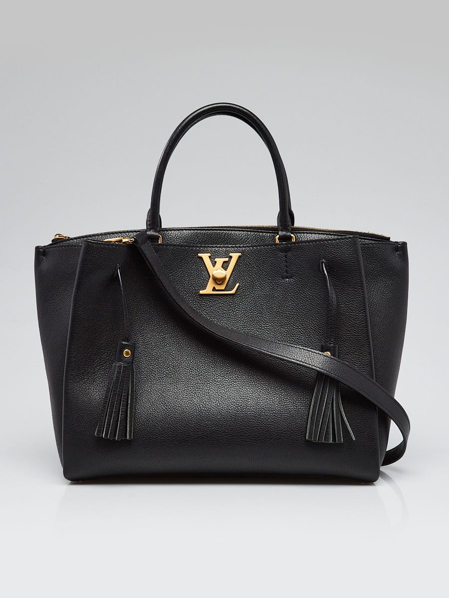 Louis Vuitton Black Leather Lockmeto Bag | Yoogi's Closet