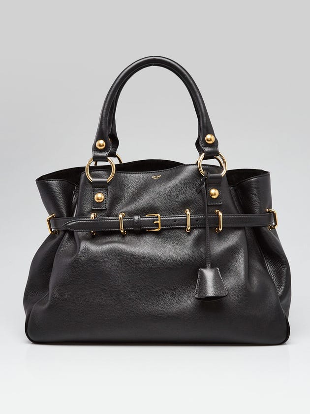 Celine Black Leather Medium Anita Shoulder Bag