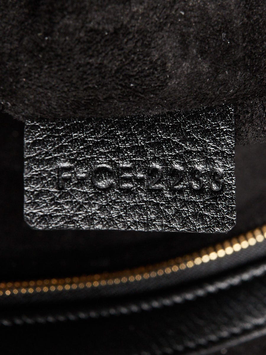 Celine Black Leather Medium Anita Shoulder Bag | Yoogi's Closet