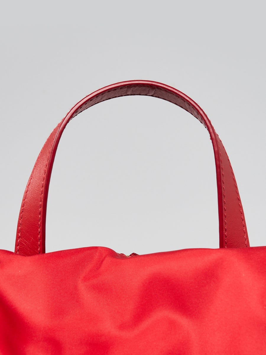 Prada Rosso Re-Nylon Small Backpack Bag - 1BZ677 | Yoogi's