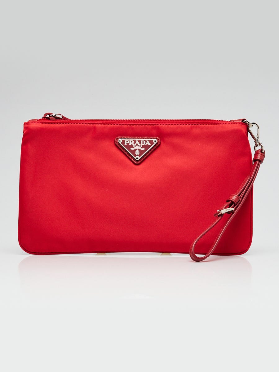 Prada 2025 tessuto wristlet