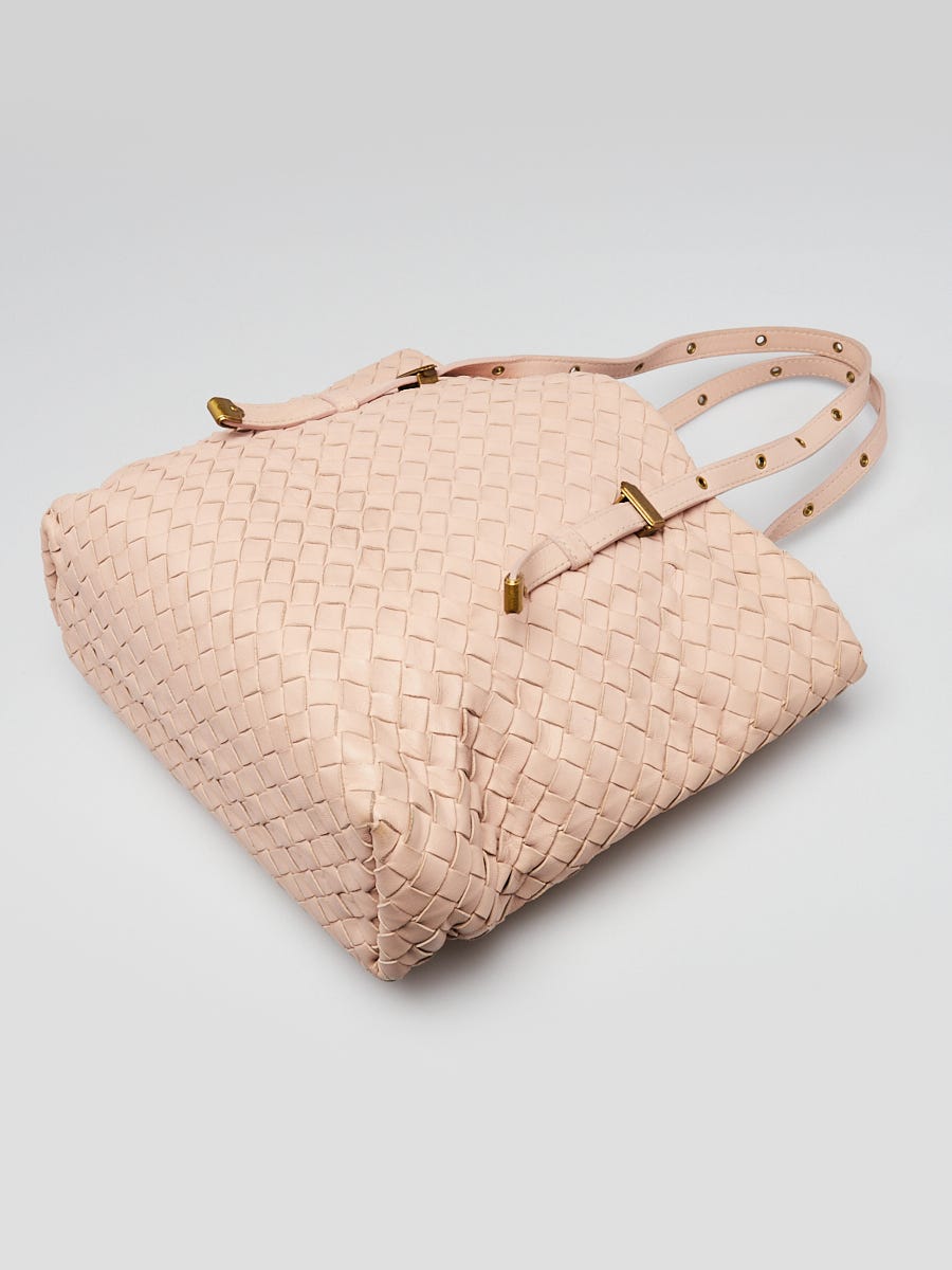 トートバッグ BOTTEGA VENETA Pink Leather Handbag Bottega Veneta Pink Intrecciato Leather Tote Bag | Yoogi's