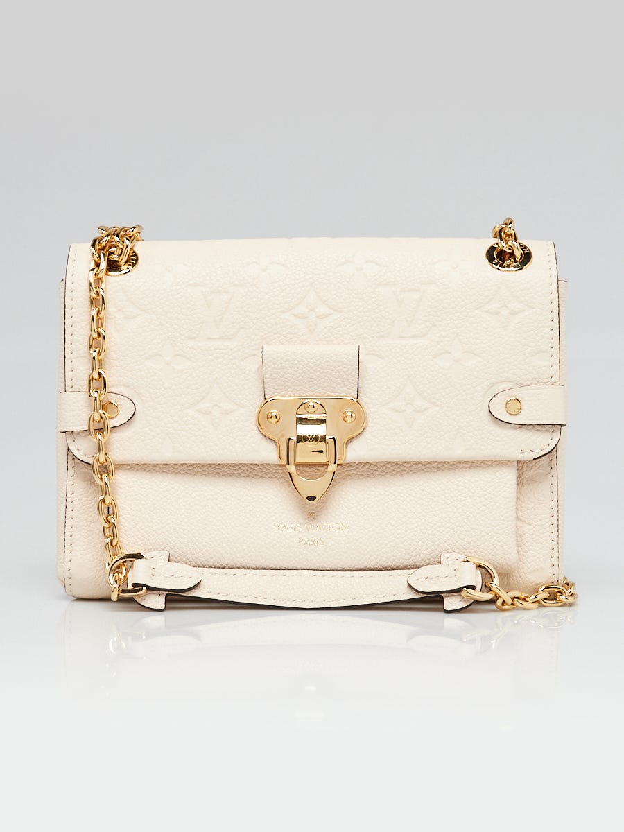 Louis Vuitton White Monogram Empreinte Leather Vavin BB Bag | Yoogi's Closet