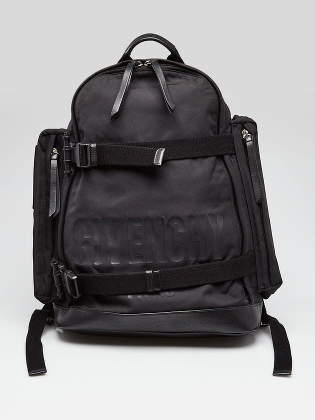 Givenchy Black Canvas Backpack Bag
