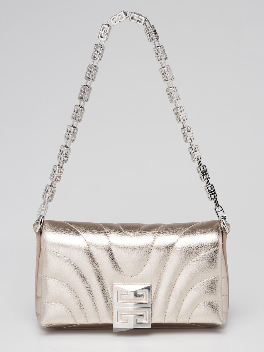 ☆人気【GIVENCHY】☆4G キルティング レザー マイクロバッグ☆ GIVENCHY Quilted Top Handle Bag Matelasse Handbag Black