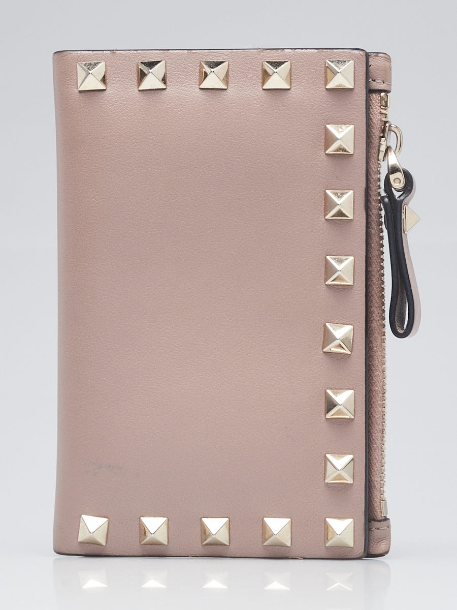 Valentino Red Leather Rockstud Small Flap Crossbody Bag