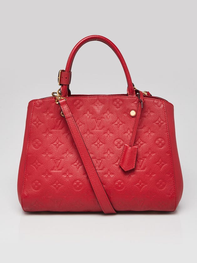 Louis Vuitton Cerise Monogram Empreinte Leather Montaigne MM Bag
