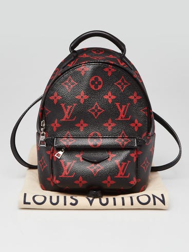 louis vuitton backpack palm springs monogram infrarouge pm black red | Infra Rouge Top double zip closure Louis Vuitton Infrarouge Palm Springs