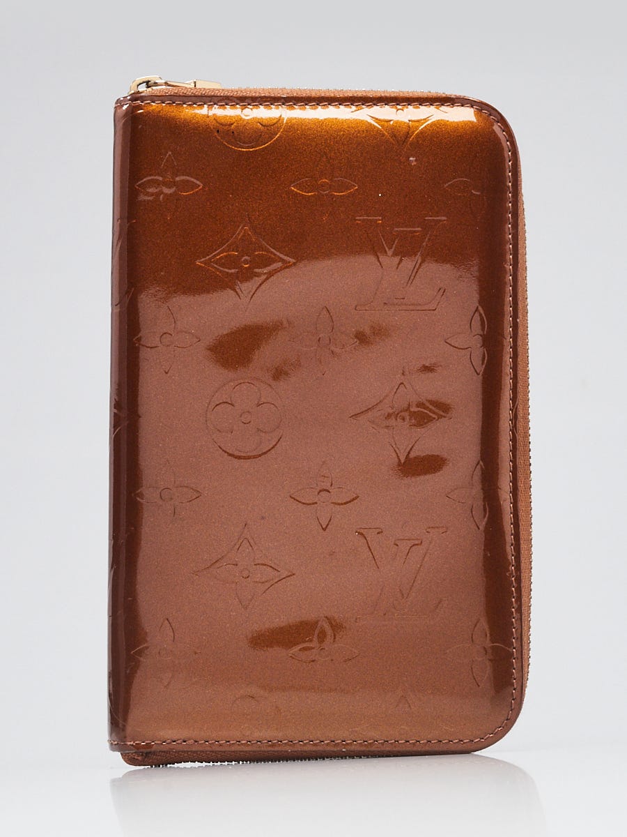Louis Vuitton Bronze Monogram Vernis Zippy Eldridge Wallet
