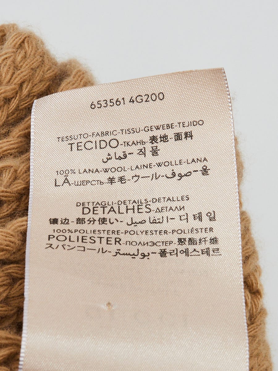 『GUCCI』グッチ (S) リブネックノースリーブニット Gucci X The North Face Beige Wool Cable Knit Scarf | Yoogi's Closet