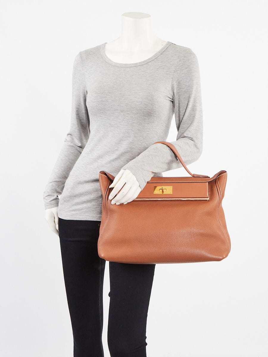 Hermes 35cm Gold Togo Leather Gold Plated 24/24 Bag