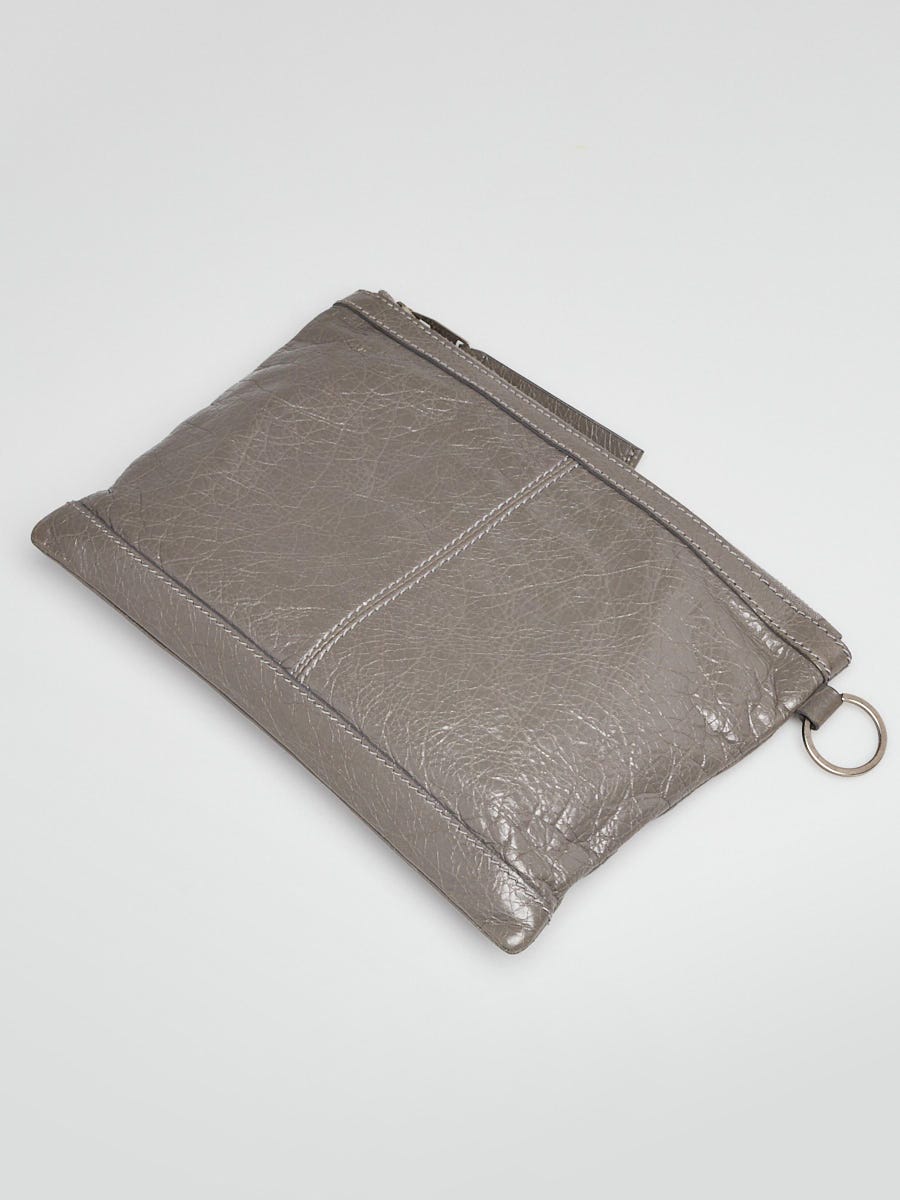 Balenciaga Gris Aluminum Lambskin Leather Giant 12 Silver
