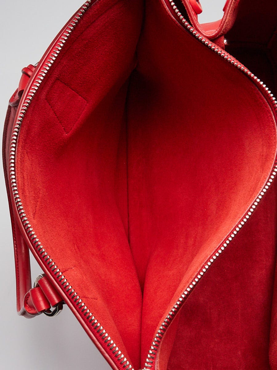 Prada Lacca City Calf Leather Medium Double Zip Tote Bag 1BA274