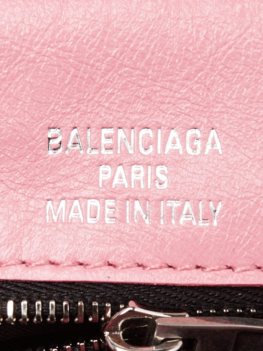 Balenciaga Sweet Pink Leather BB Soft Flap Small Crossbody