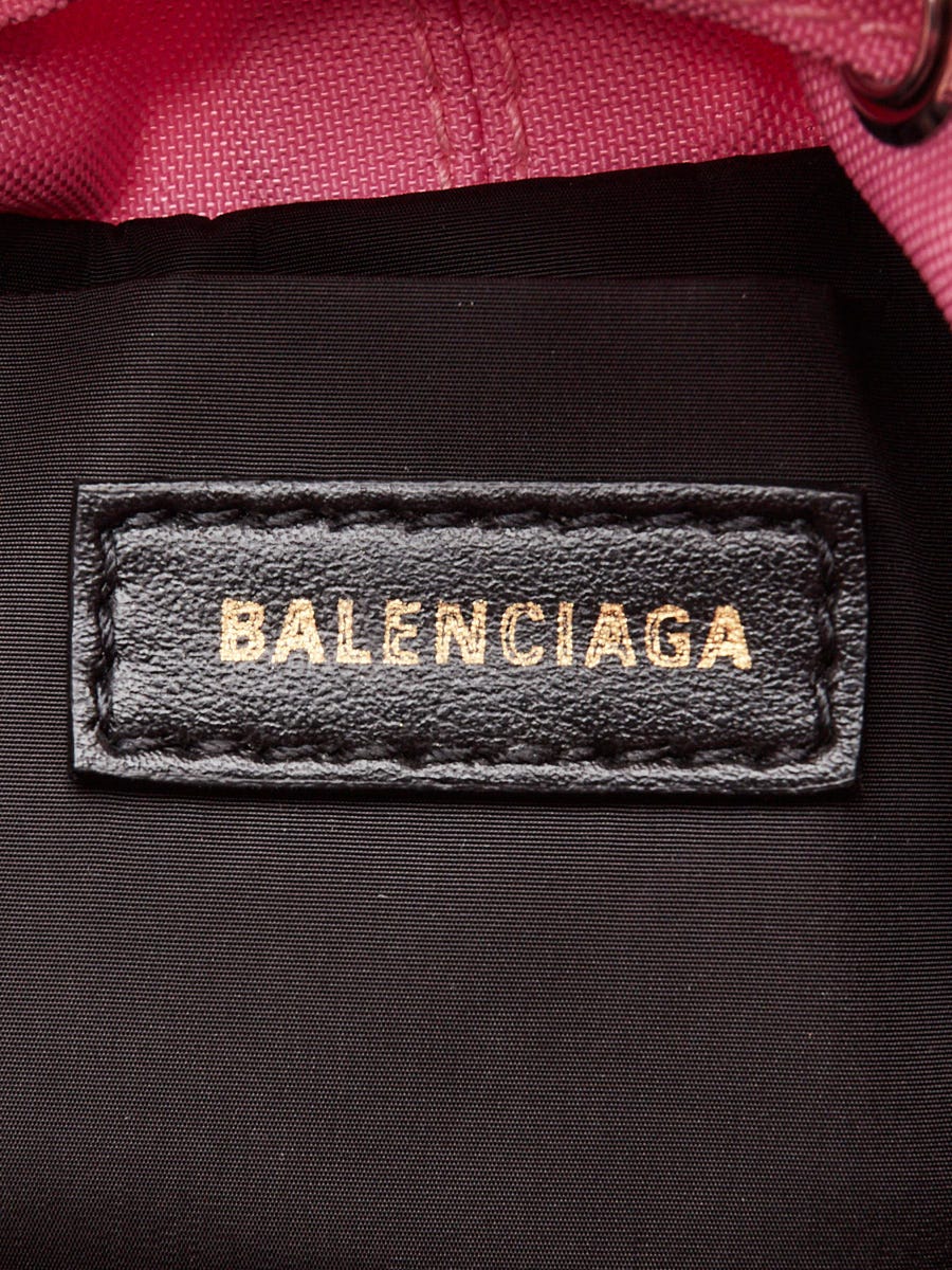 Balenciaga Pink Nylon XS Wheel Bucket Bag | Yoogi's Closet