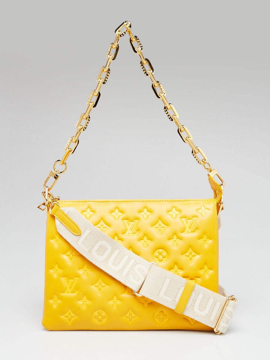 Louis vuitton yellow handbag sale