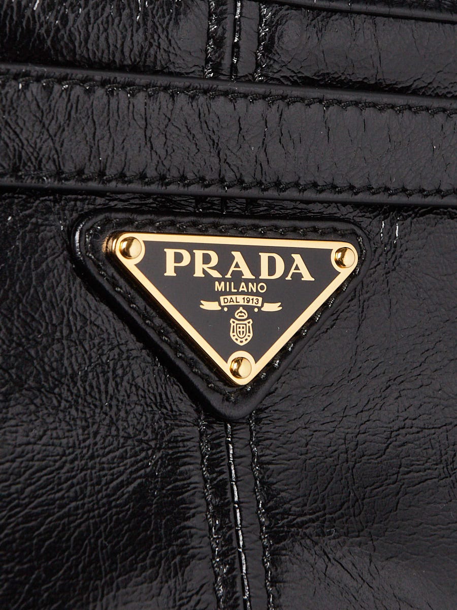 Prada Black Nappa Leather Large Shoulder Bag 1BA433
