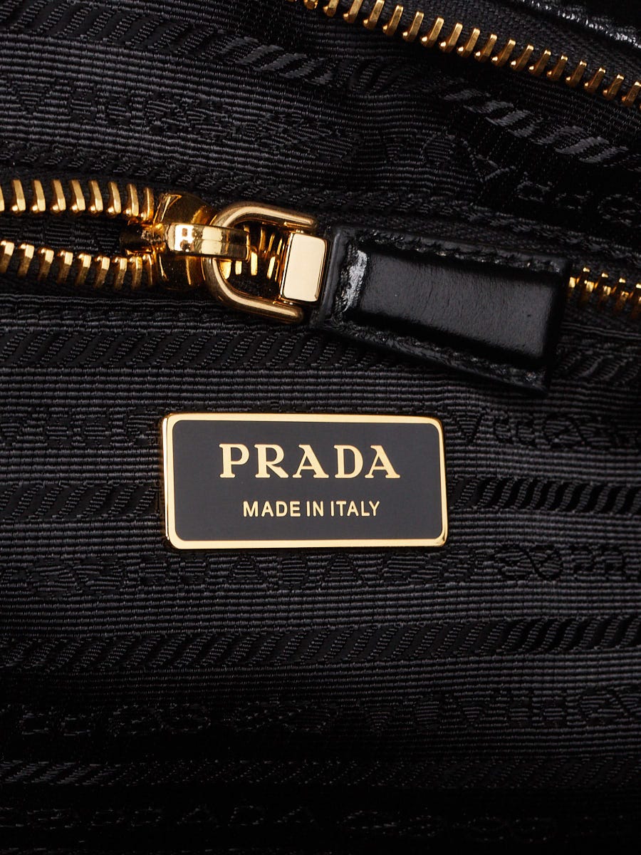 Prada Black Nappa Leather Large Shoulder Bag 1BA433 | Yoogi's Closet