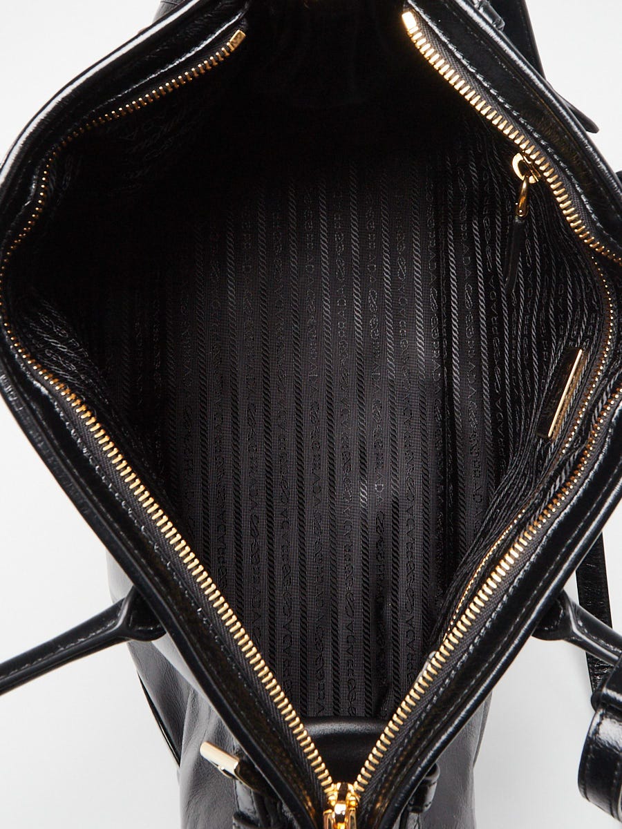 Prada Black Nappa Leather Large Shoulder Bag 1BA433 | Yoogi's Closet