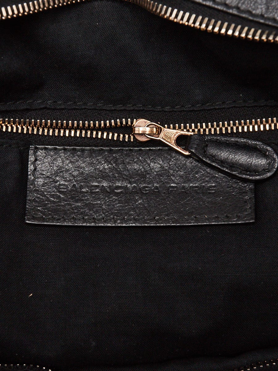 Balenciaga Black Leather Giant 12 Rose Gold Velo Bag | Yoogi's Closet