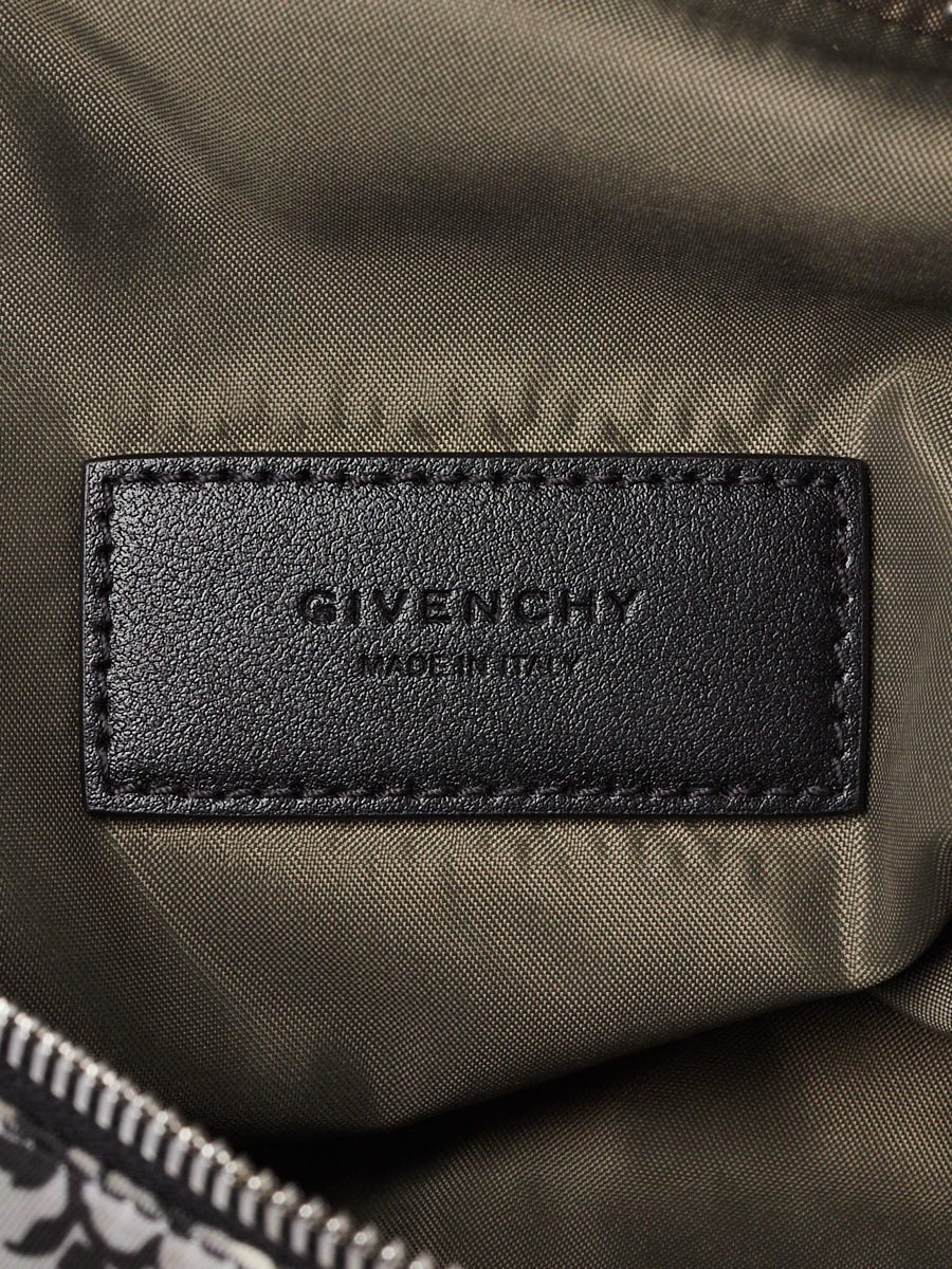 Givenchy Black/White Floral Printed Nylon Downtown Bum Bag