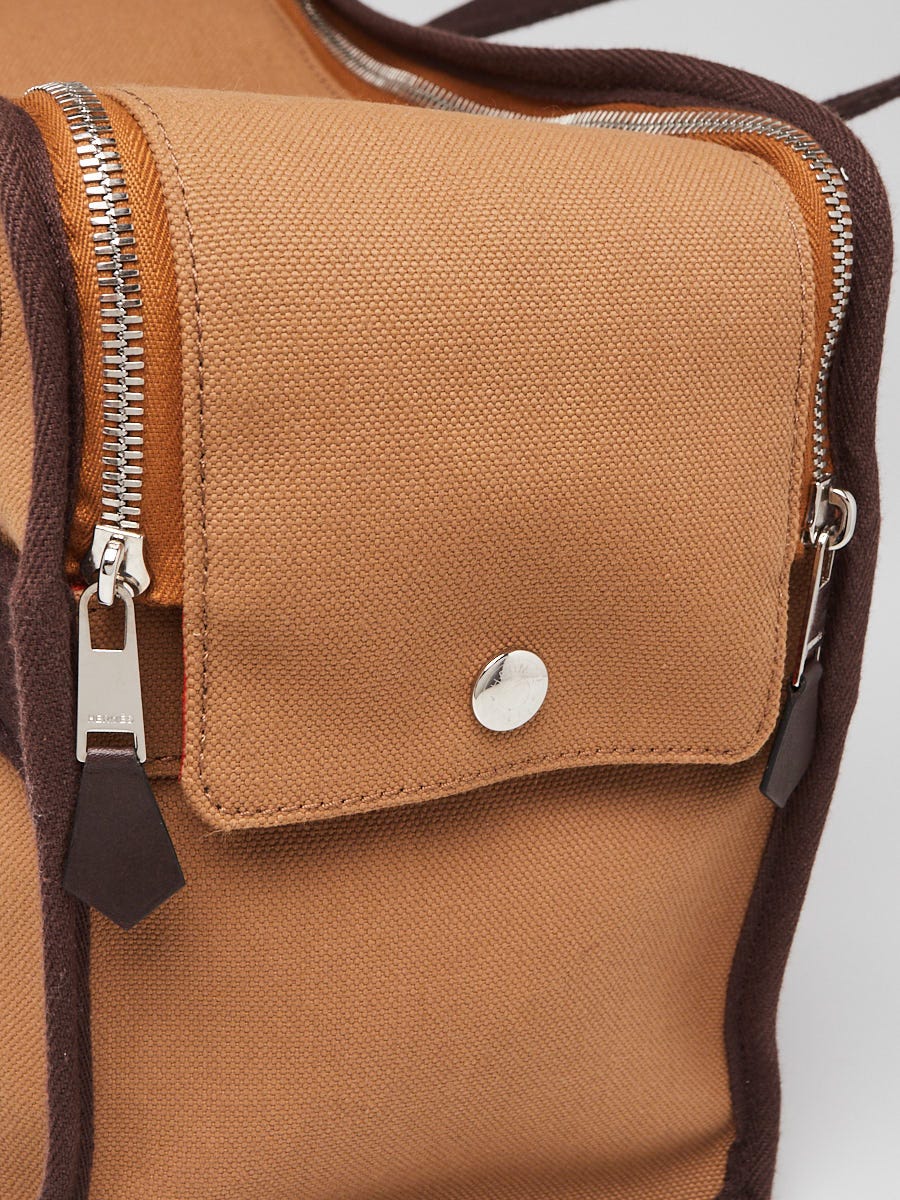 Hermes Fauve/Feu Canvas Dog Carrying Bag | Yoogi's Closet