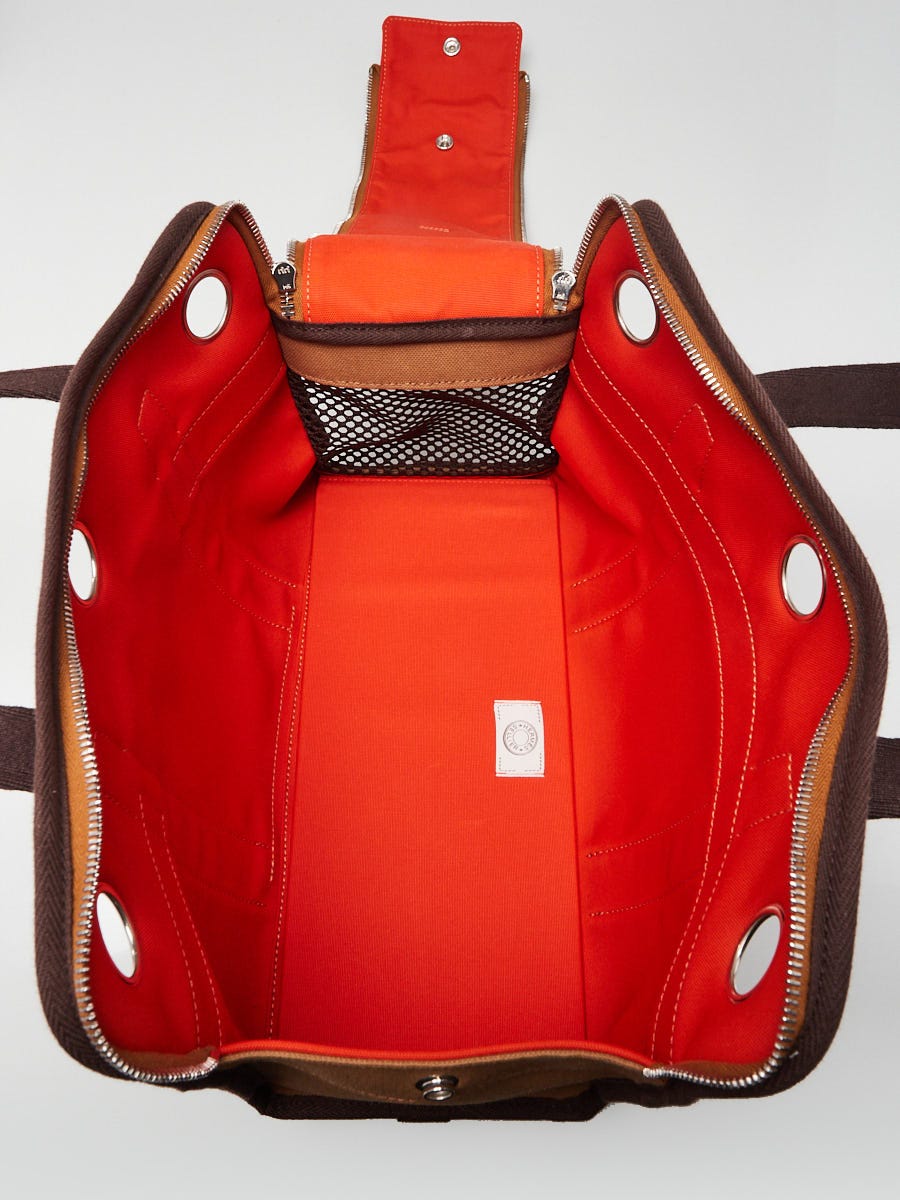 Hermes Fauve/Feu Canvas Dog Carrying Bag | Yoogi's Closet