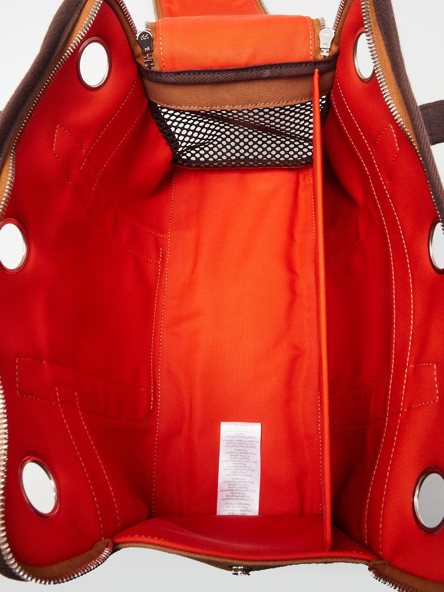 Hermes Fauve/Feu Canvas Dog Carrying Bag | Yoogi's Closet