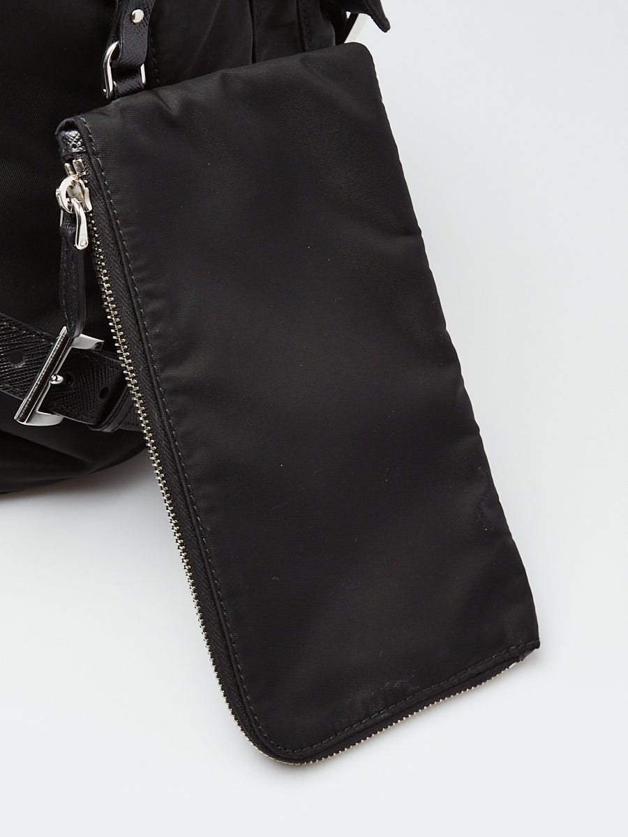 Prada Black Re-Nylon Medium Backpack Bag W/ Pouch | Yoogi's