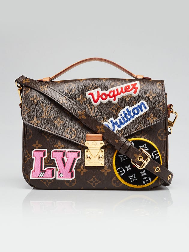 Louis Vuitton Monogram Canvas Patches Pochette Metis Bag