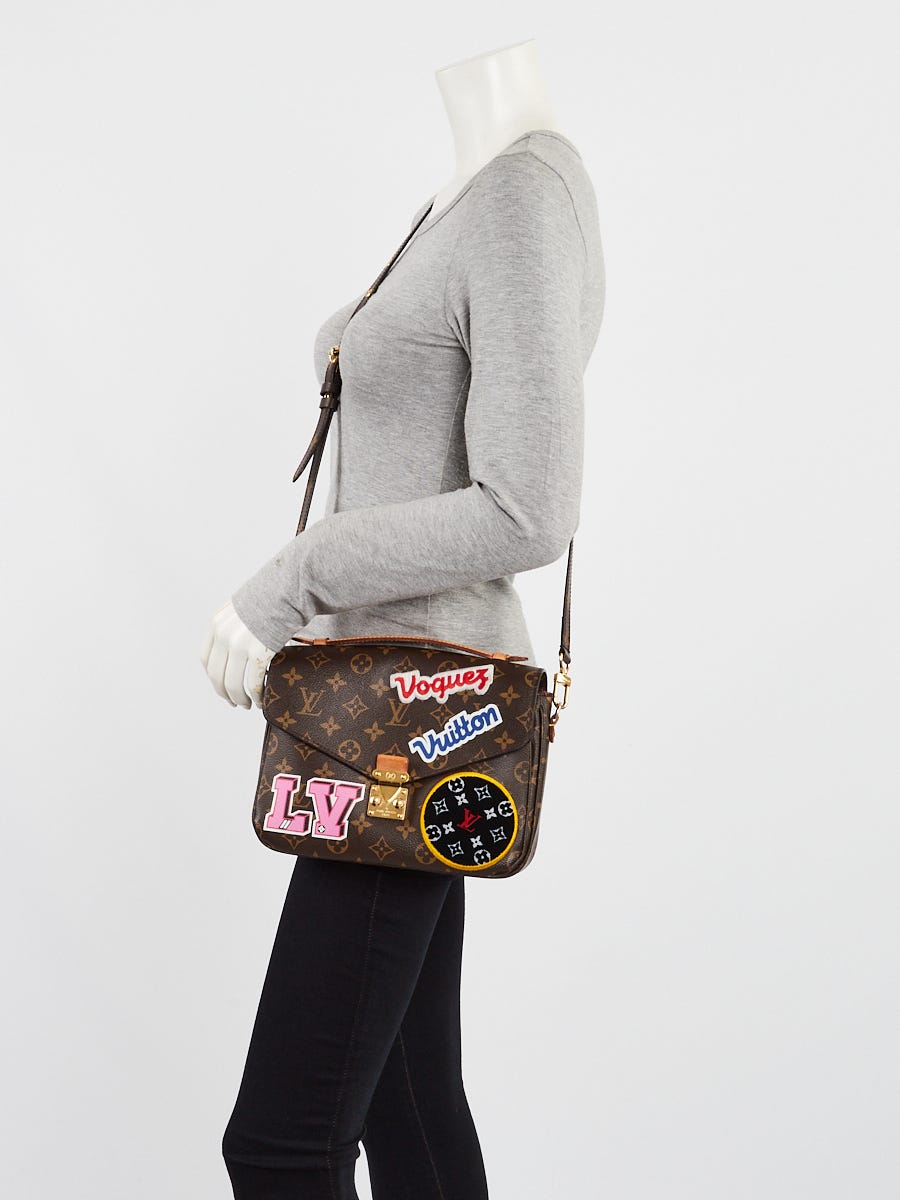 Louis Vuitton Monogram Canvas Patches Pochette Metis Bag