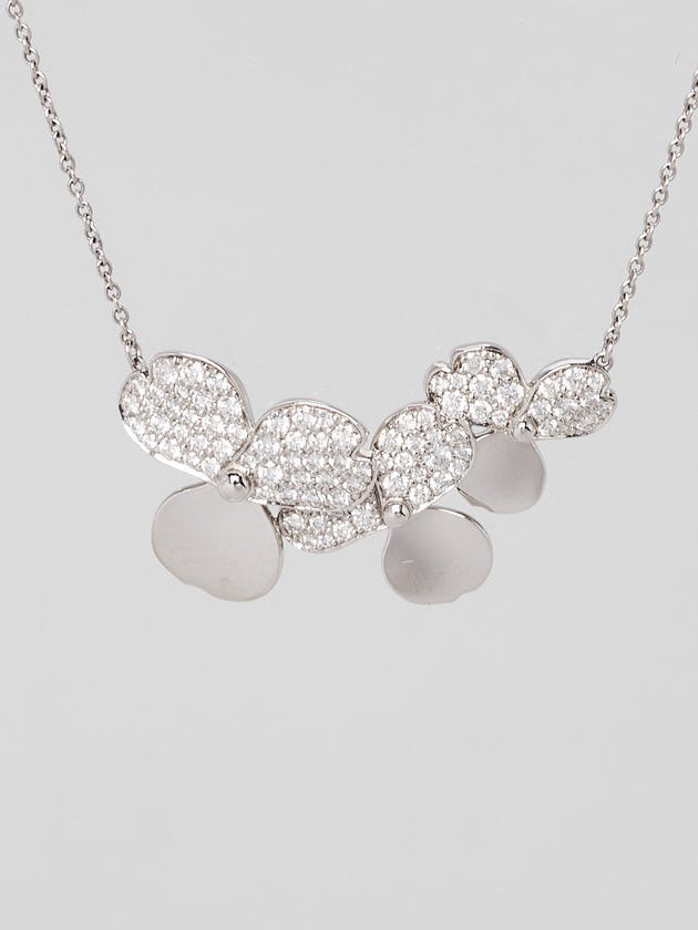 Tiffany
Co. Platinum and Diamond Paper Flowers Necklace