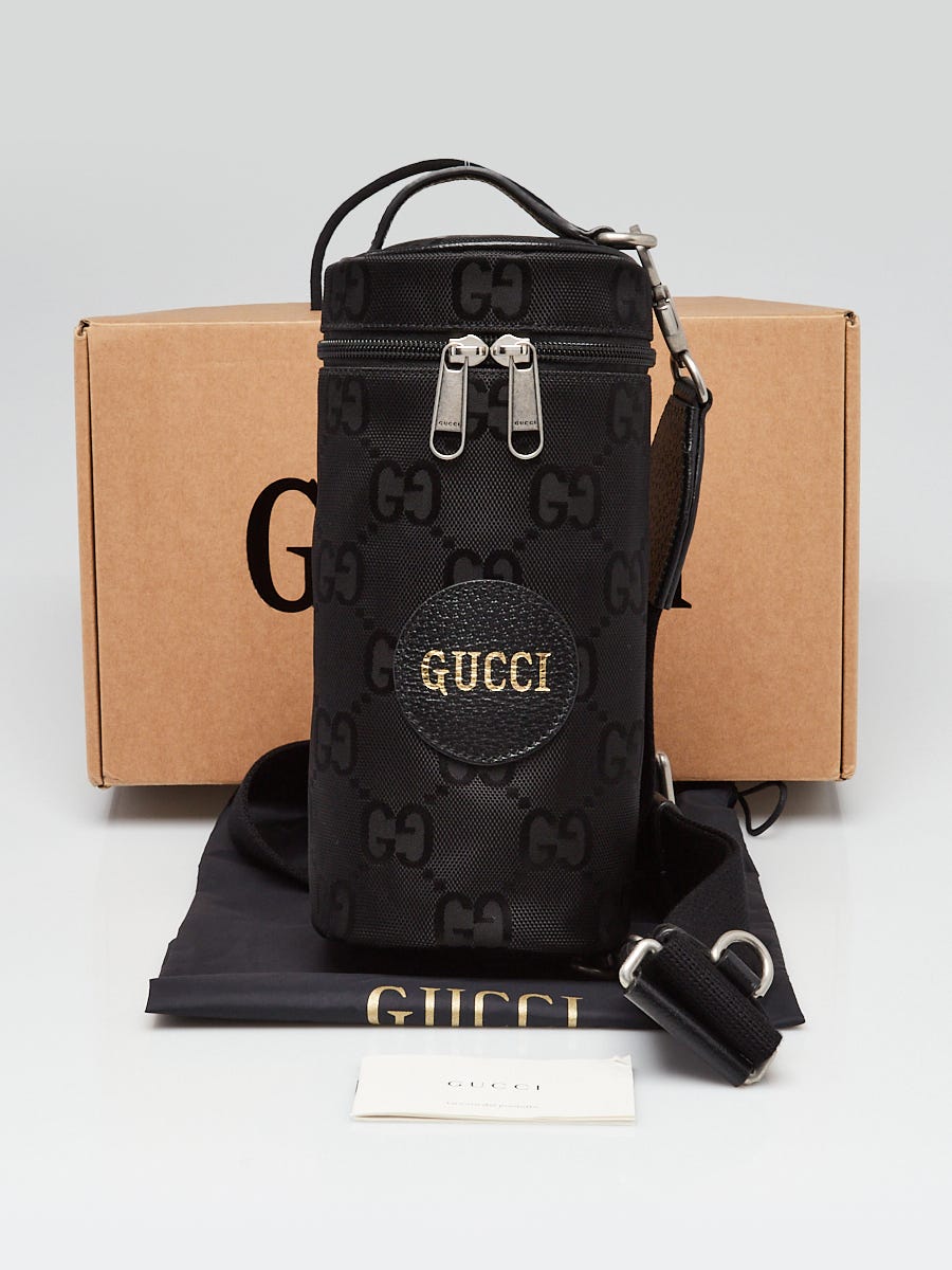 Gucci Black GG Nylon Off The Grid Cylinder Crossbody Bag | Yoogi's 